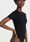 Good America Scuba Tee Bodysuit-Black ***FINAL SALE***-Hand In Pocket