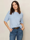 Sanctuary Perfect Sweater Tee - Blue Powder-Hand In Pocket