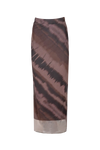 Astrid Jocelyn Printed Skirt - Brown-Hand In Pocket