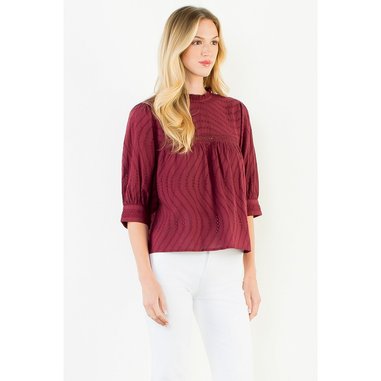 THML Julia Top - Burgundy