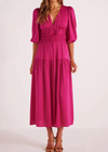 Mink Pink Safira Midi Dress - Berry-***FINAL SALE***-Hand In Pocket