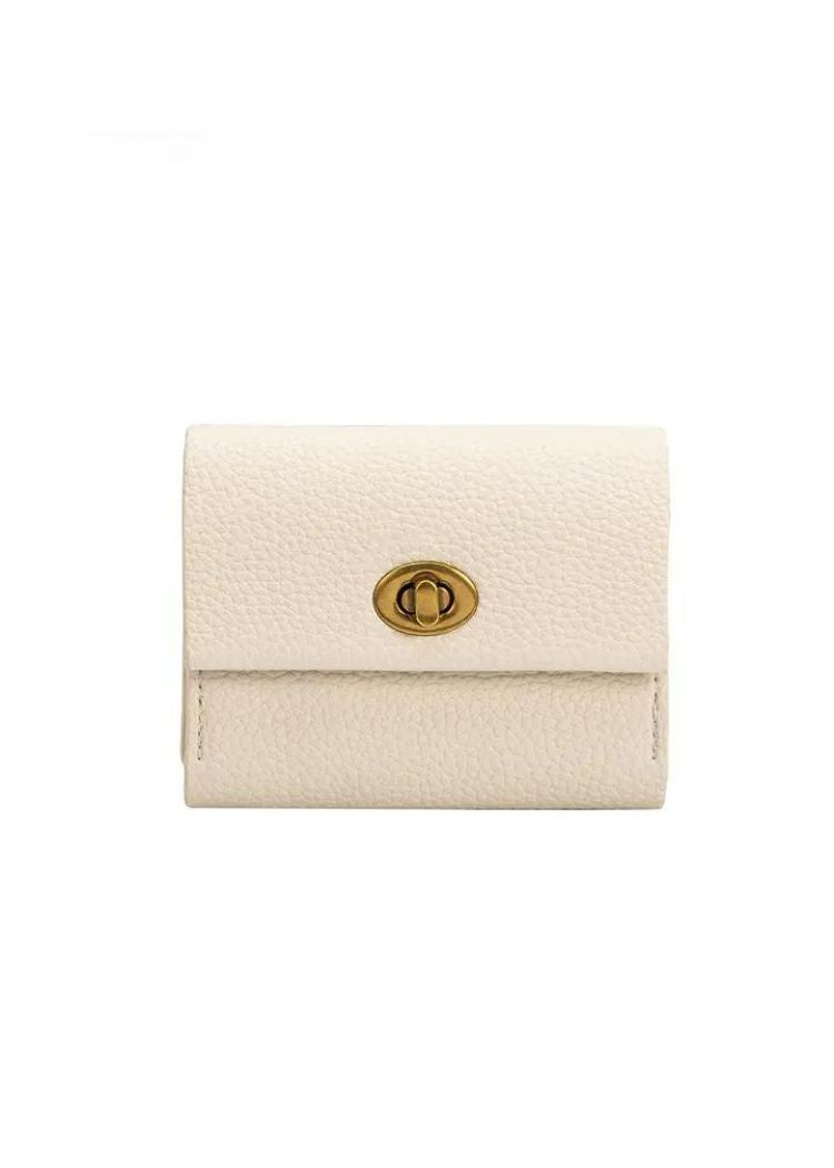 Melie Bianco Rita Card Case Wallet- Ivory-Hand In Pocket