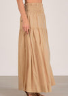 Elan Nikki Maxi Skirt - Taupe-Hand In Pocket