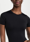Good America Scuba Tee Bodysuit-Black ***FINAL SALE***-Hand In Pocket