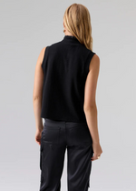 Sanctuary Nights Like This Satin Top - Black-Hand In Pocket