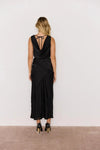 MINKPINK Momento Bias Skirt- Black-Hand In Pocket