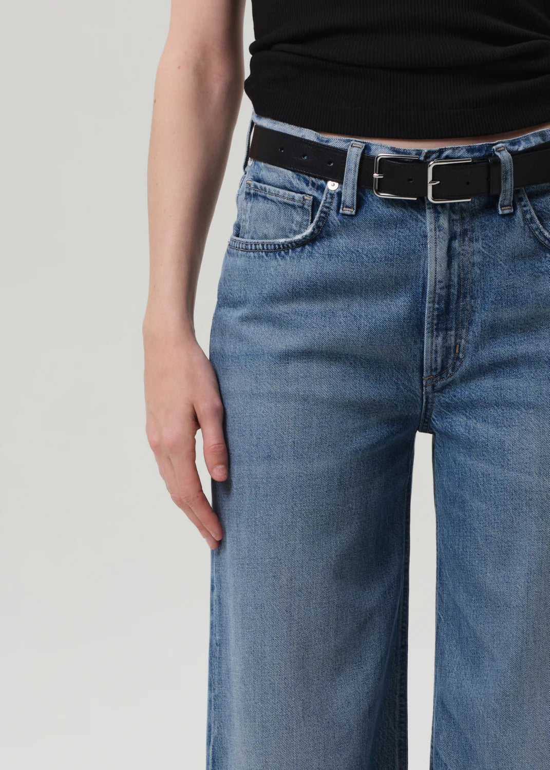 Citizens of Humanity Paloma Baggy Wide Leg Jean - Jete-Hand In Pocket