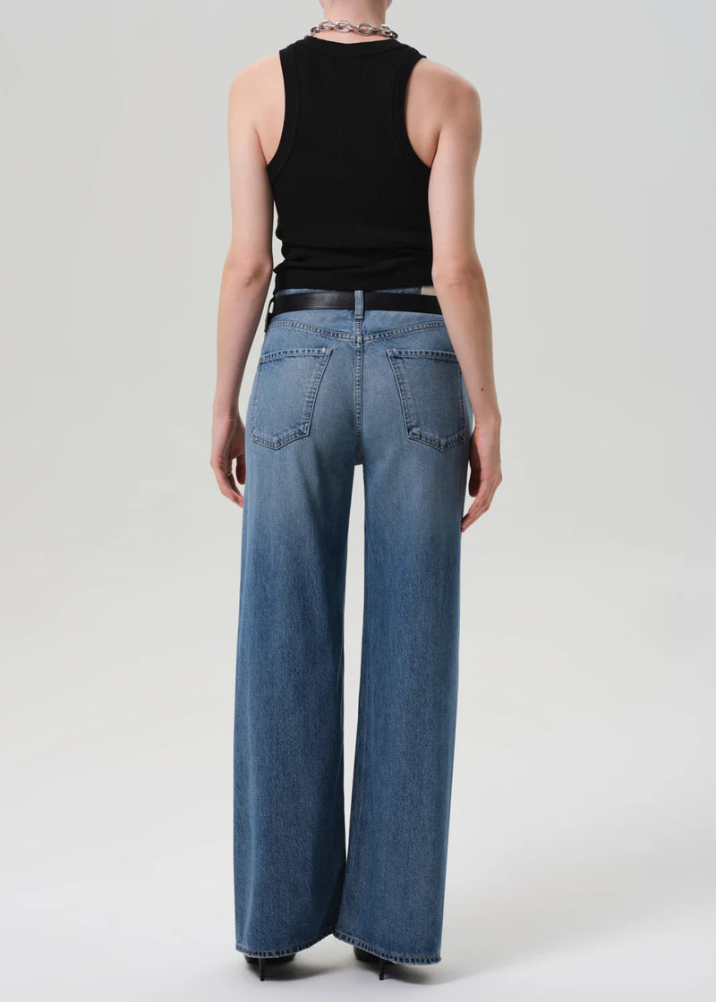 Citizens of Humanity Paloma Baggy Wide Leg Jean - Jete-Hand In Pocket