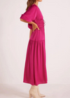Mink Pink Safira Midi Dress - Berry-***FINAL SALE***-Hand In Pocket