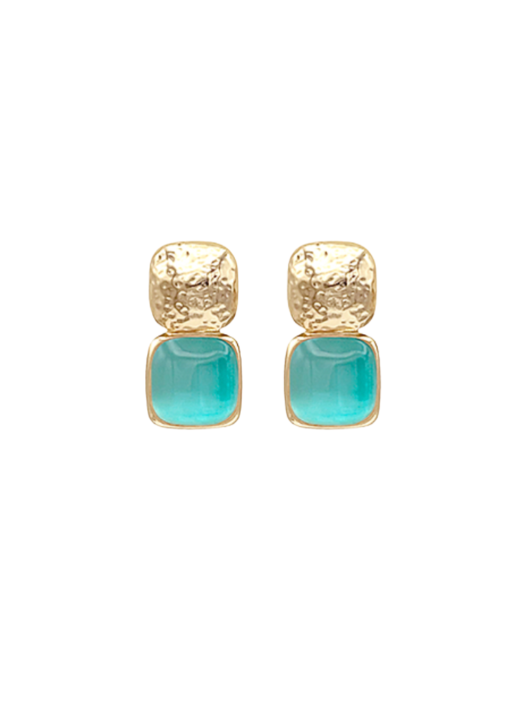 Nina Drop Earrings- Mint-Hand In Pocket