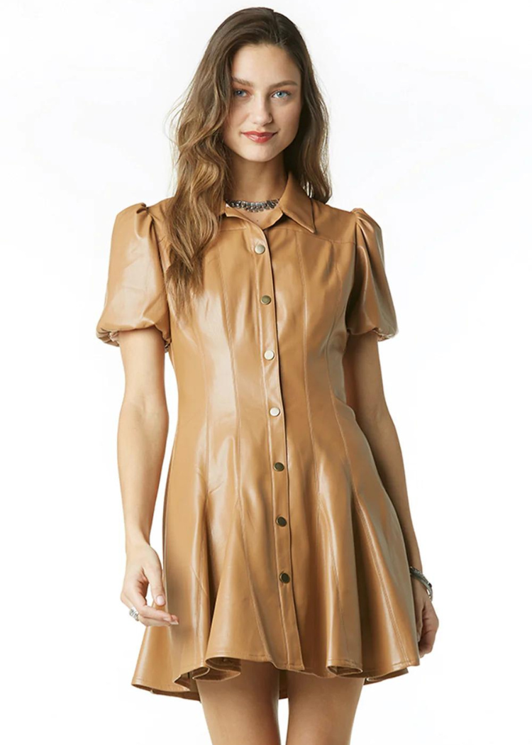 Tart Thora Dress - Soft Brown ***FINAL SALE***-Hand In Pocket