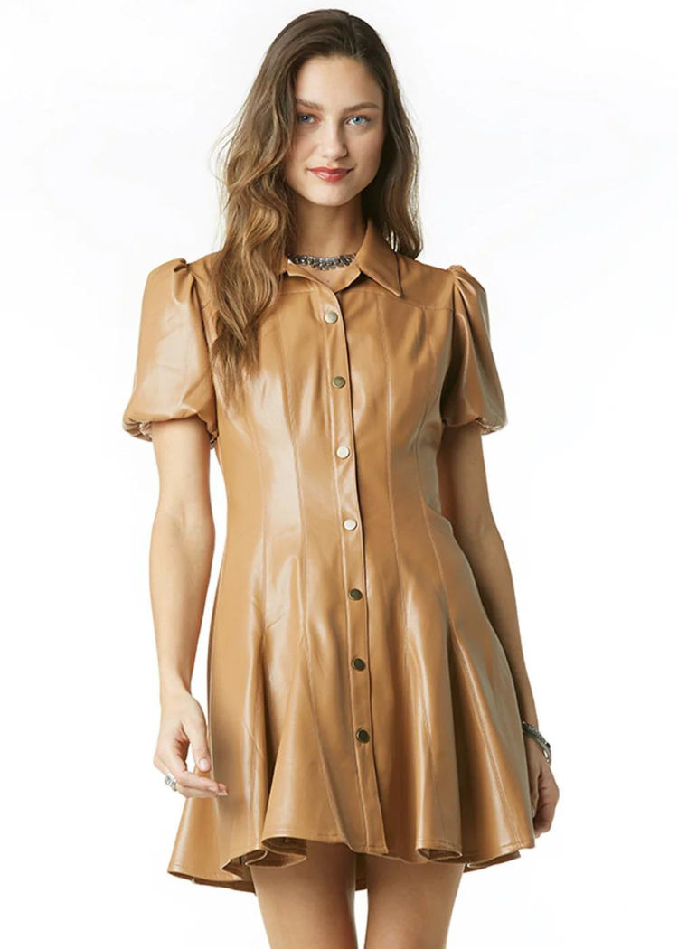 Tart Thora Dress - Soft Brown-Hand In Pocket