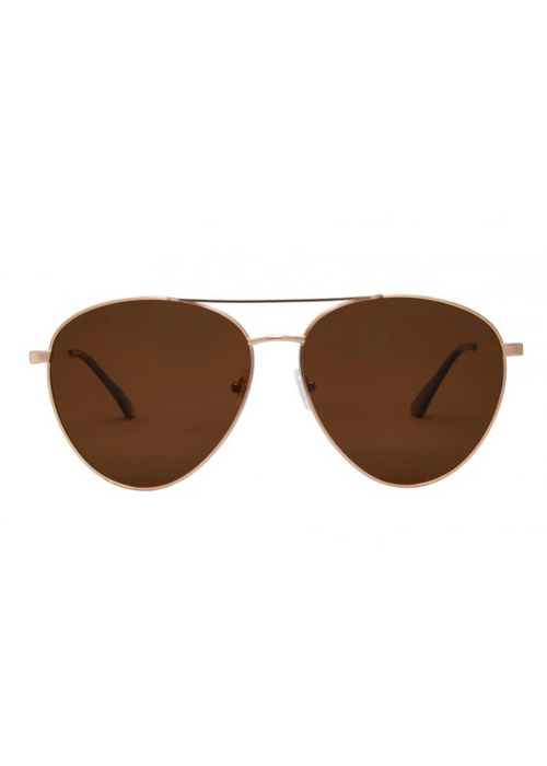 I-SEA Charlie Sunglasses-Gold/Brown-Hand In Pocket
