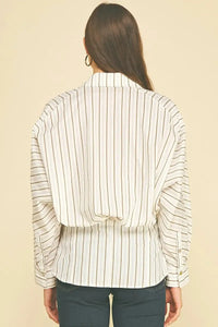Sienna Top - Khaki Multi