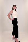 Astrid Olivia Turtleneck Tank - Cream-Hand In Pocket