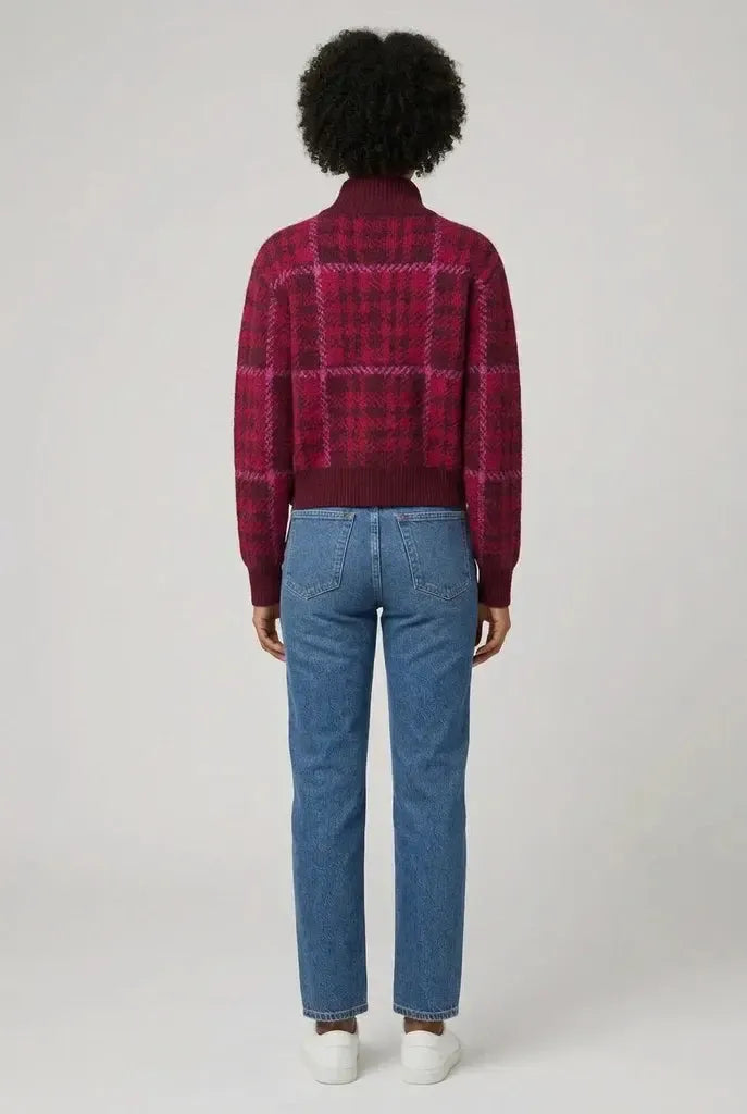 RD Style Caesarea Cardigan - Burgundy-Hand In Pocket