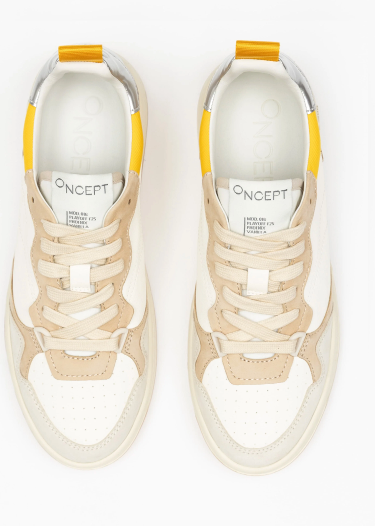 Oncept Phoenix Sneaker- Vanilla-Hand In Pocket
