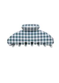 Big Effing Claw Clip - Navy Gingham-Hand In Pocket