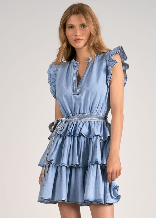 Elan Julia Mini Dress-Hand In Pocket