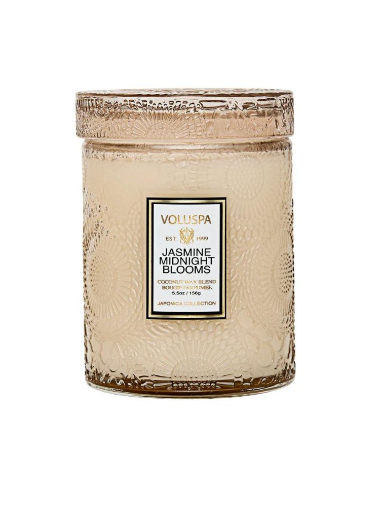 Voluspa 5.5oz Small Jar Candle - Jasmine Midnight Blooms-Hand In Pocket
