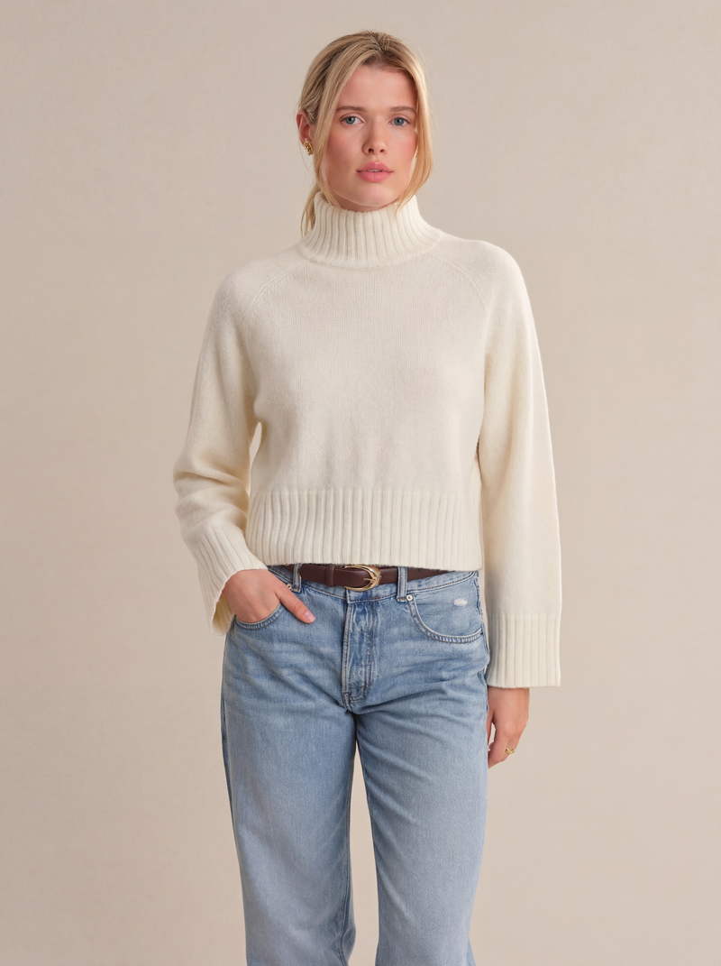 525 America Blayke Mock Pullover - Sea Salt-Hand In Pocket