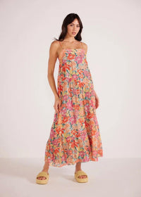 ***FINAL SALE*** MINKPINK Valla Midi Dress - Pink Floral-Hand In Pocket