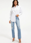 Good American Button 2.0 Shirt-White ***FINAL SALE***-Hand In Pocket