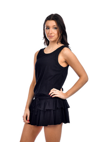 RD Style Sleeveless Tiered Dress - Black ***FINAL SALE***-Hand In Pocket