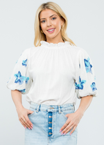 THML Lucy Embroidered Top ***FINAL SALE***-Hand In Pocket