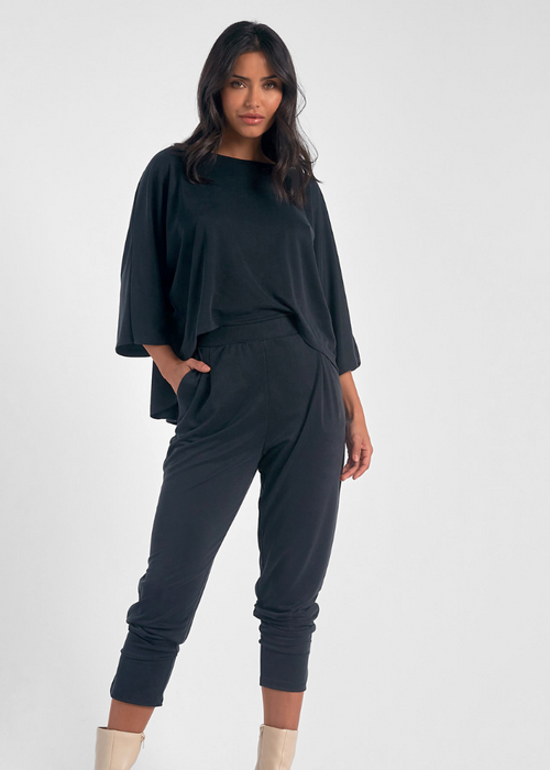 Hayden Jumpsuit - Black-Hand In Pocket