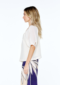 Ciebon Mazie Blouse - Chalk-Hand In Pocket