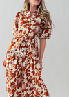 Elie Button Down Puff Sleeve Poplin Dress-Taupe-Hand In Pocket