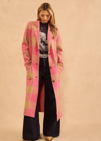 John & Jenn Sven Coat- Raspberry Crumble-Hand In Pocket