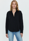 Pistola Sloane Oversized Button Down Shirt - Noir-Hand In Pocket