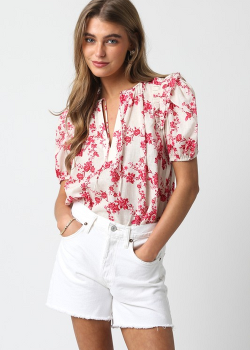 Sherlyn Floral Top-Hand In Pocket