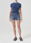 Parker Denim Shorts - Dark Swapmeeet-Hand In Pocket