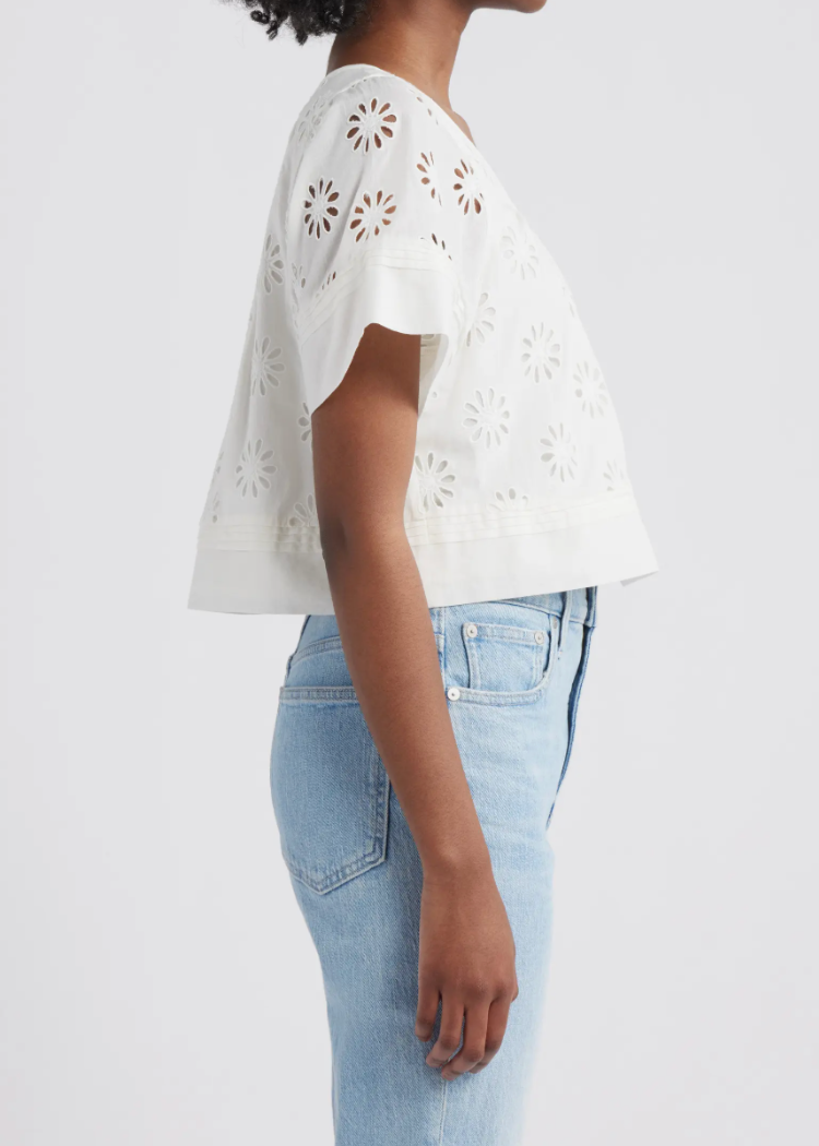 Rails Bambina Top - White-Hand In Pocket
