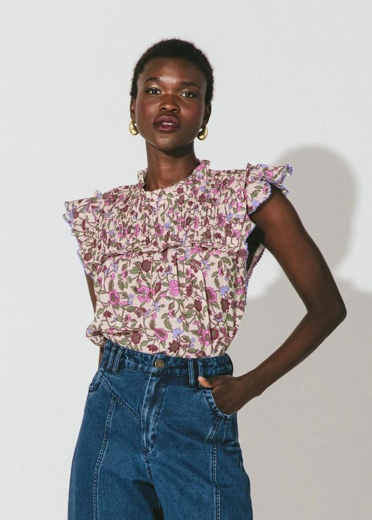 Cleobella Virginia Blouse - Kaia Print ***FINAL SALE***-Hand In Pocket