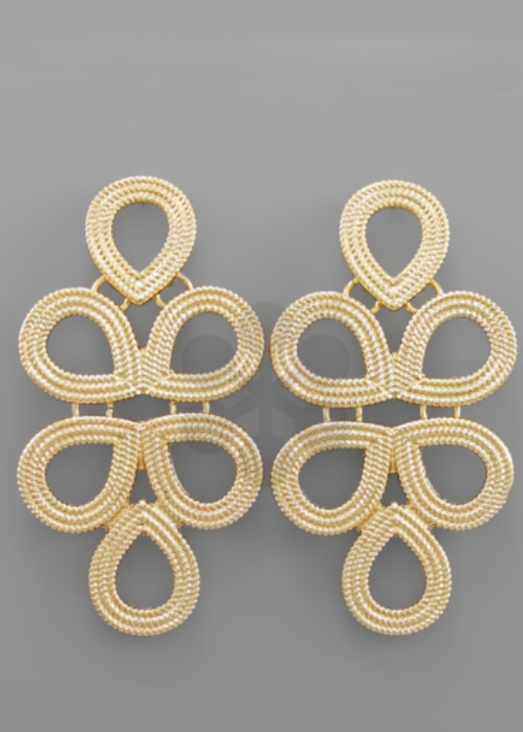 Kyle Earings-Gold-Hand In Pocket