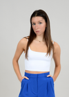 RD Style Perla Spaghetti Strap Crop Top - White-Hand In Pocket