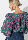 Cleobella Mylah Blouse- Jade Floral ***FINAL SALE***-Hand In Pocket