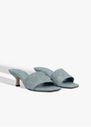 Schutz Kelsea Heel- Infinite Blue-Hand In Pocket