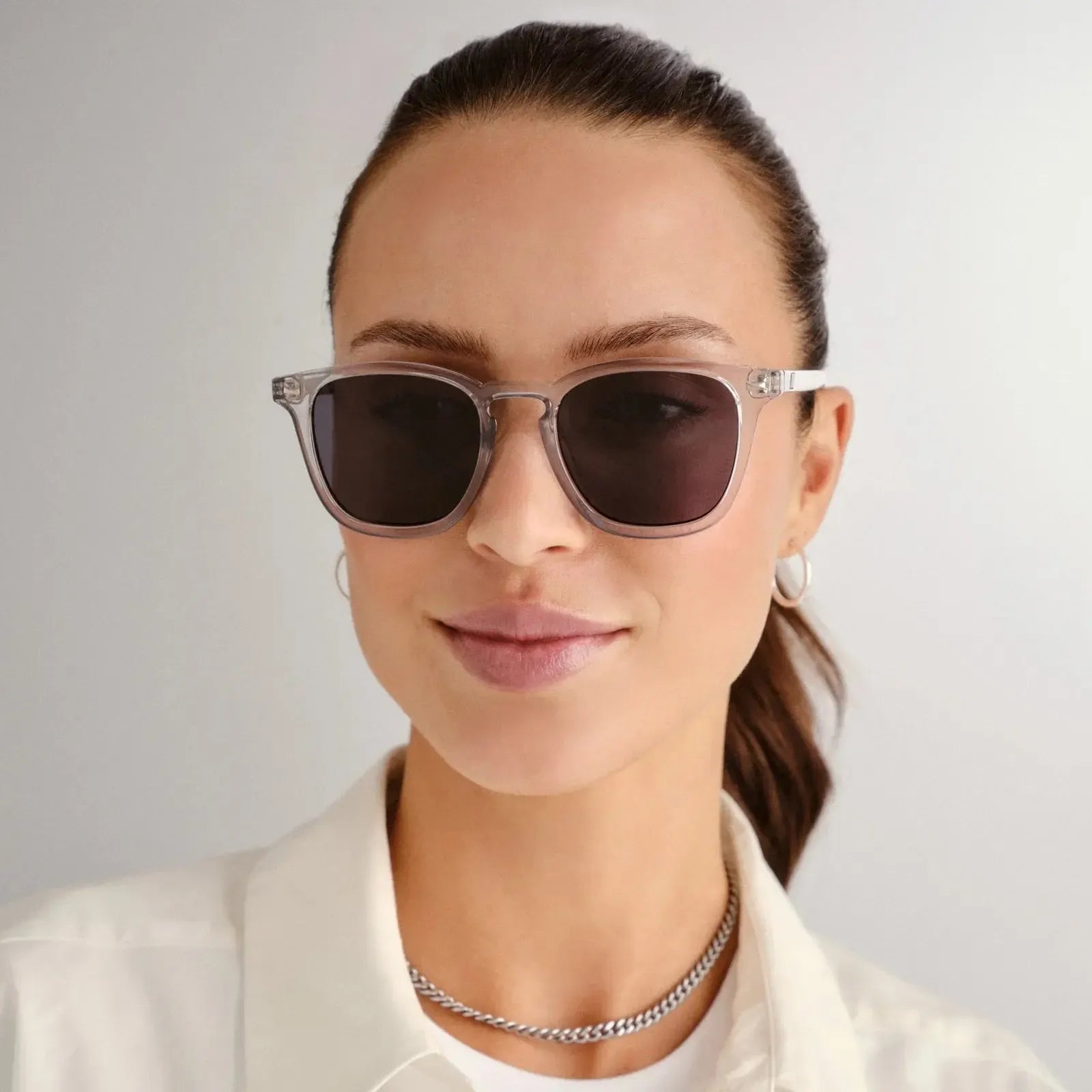 Le Specs No Biggie - Pewter-Hand In Pocket