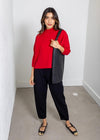 Aja Sweater- Scarlett-Hand In Pocket