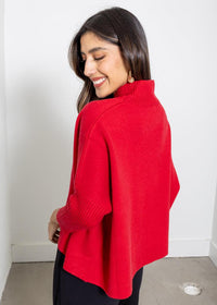 Aja Sweater- Scarlett-Hand In Pocket
