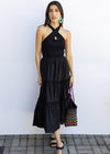 Sage Combo Tiered Dress ***FINAL SALE***-Hand In Pocket