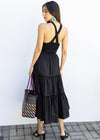 Sage Combo Tiered Dress ***FINAL SALE***-Hand In Pocket