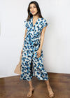 Tristan Floral V-Neck Side Knot Dress ***FINAL SALE***-Hand In Pocket