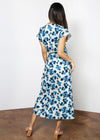 Tristan Floral V-Neck Side Knot Dress ***FINAL SALE***-Hand In Pocket