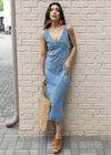 Jessica Denim Midi Dress-Hand In Pocket